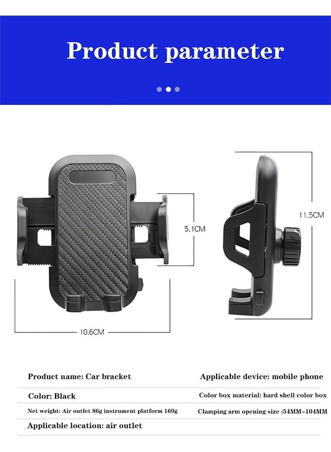 Car Phone Holder 360° Rotation Phone Holders for Your Car Quick Release Adjustable Car Phone Mount Dashboard for iPhone16/iPhone15/iPhone 15 Plus All Smartphone - Image 5
