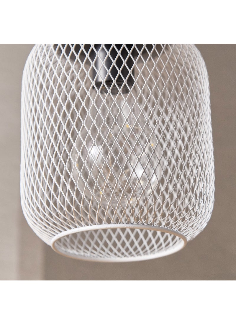 Home Box - Sera Metal 8-LED Warm White 12VxAAA NIMH 200MAH Solar Lantern 14.5 x 16 x 14.5 cm - Image 1
