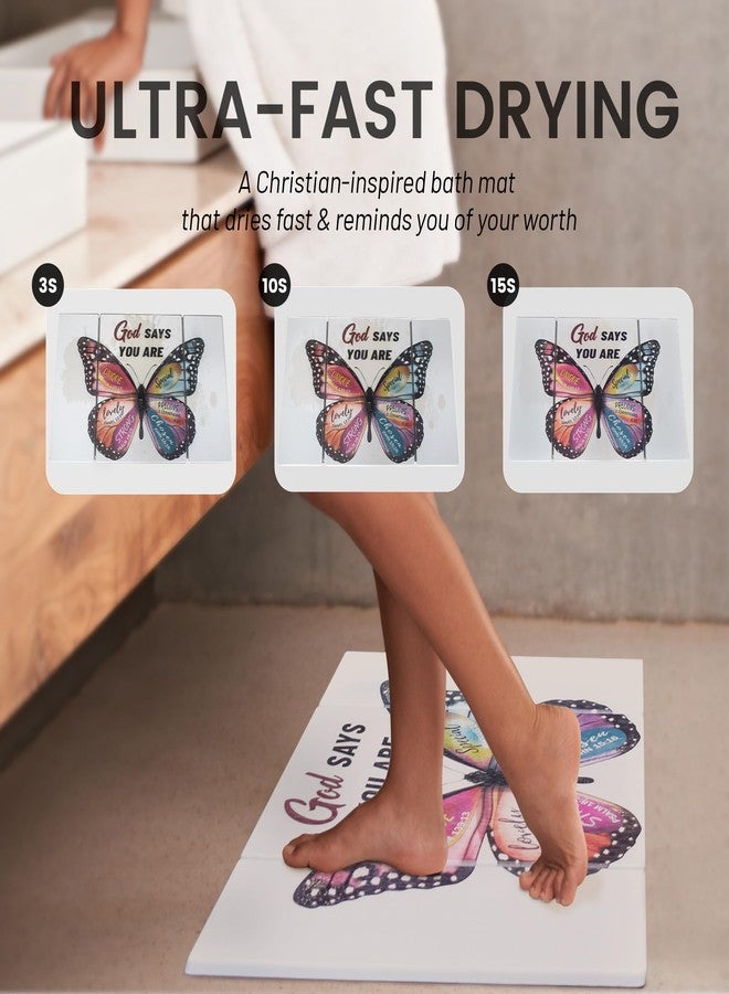 Olicard Foldable Stone Drying Mats, Quick Dry Diatomaceous Earth Mats, Easy to Store Butterfly Drying Mat for Bathroom, Kitchen Counter - Birthday Gifts for Women Friend, Mom, Sister - Image 3