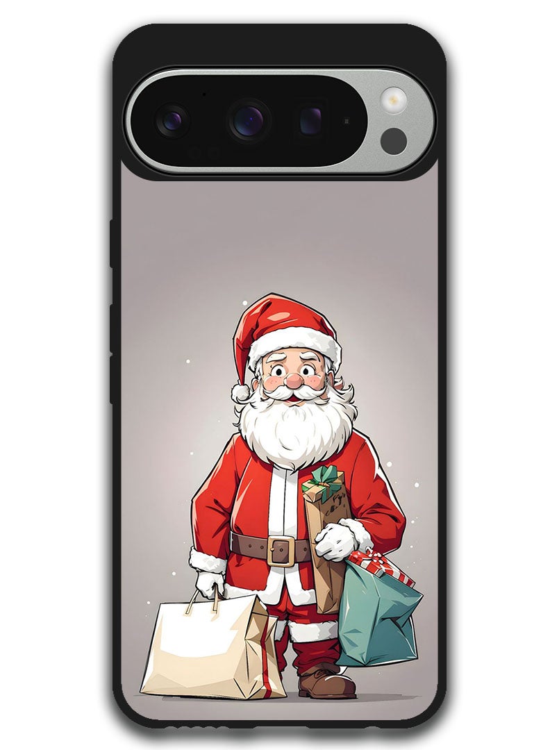 Theodor Protective Case Anti Scratch Shock Proof Bumper Cover For Google Pixel 9 Pro XL Santa - Image 1