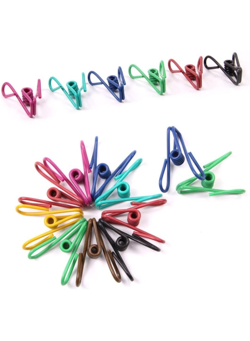 Small, multi-colored metal clips — strong and durable for organizing papers, files, and everyday use at home and the office; suitable for all tasks and in cheerful colors - 12 pieces - Image 4