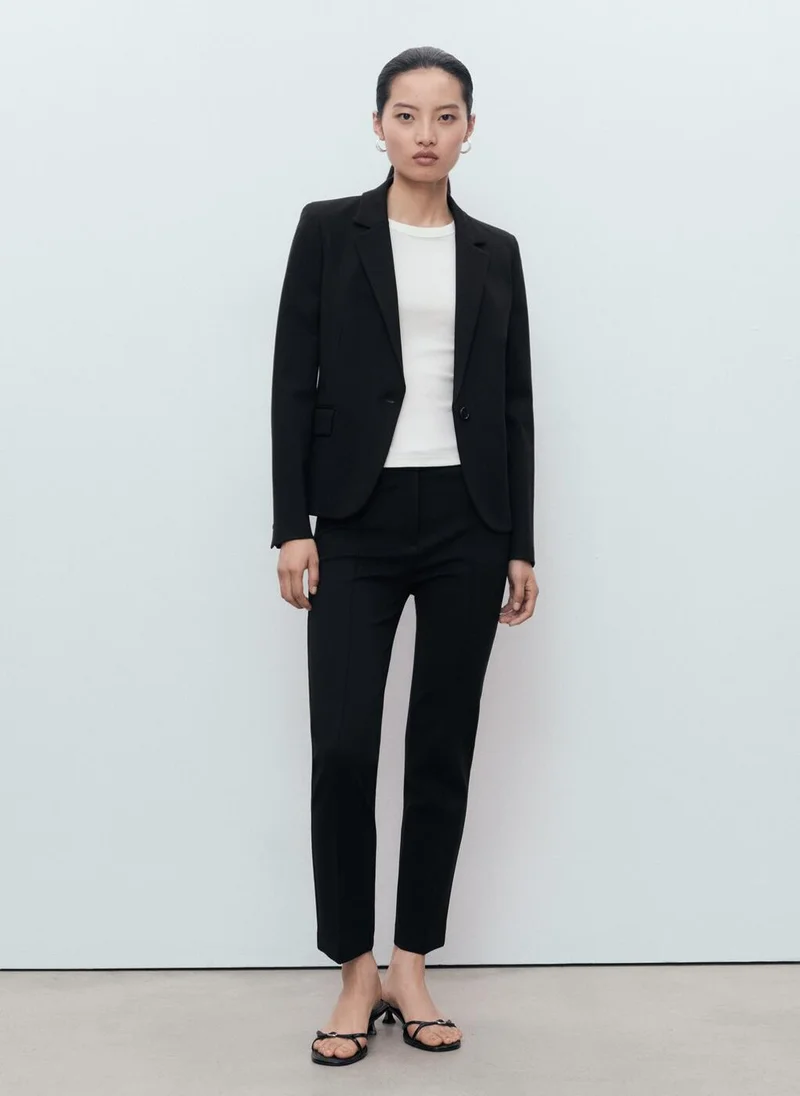 MANGO Fitted suit jacket