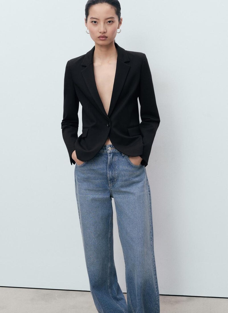MANGO Fitted suit jacket - Image 1