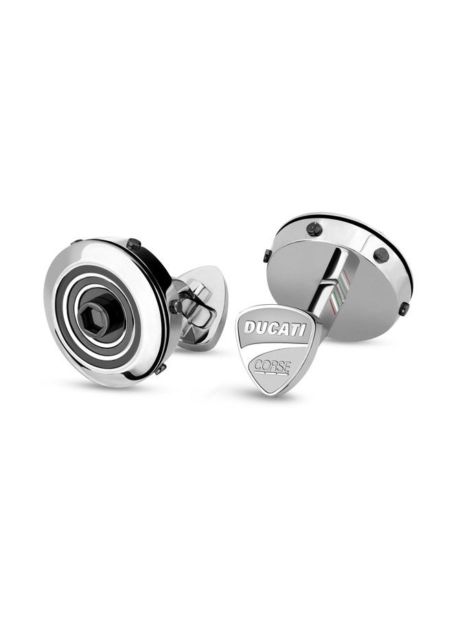 Ducati Corse Speciale Silver Luxury Cufflinks For Men  - Image 3