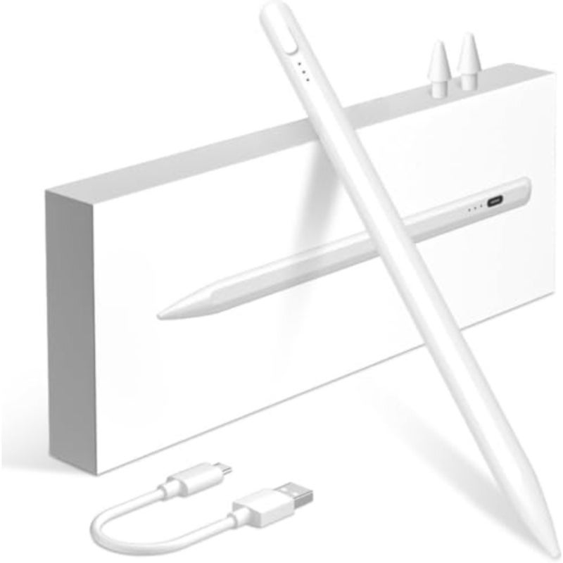قلم شاشة لجهاز iPad الجيل التاسع والعاشر والحادي عشر، قلم رقمي للشحن السريع USB-C مع ملحق مغناطيسي، رفض راحة اليد وحساسية الإمالة للرسم والكتابة وتدوين الملاحظات والرسم - Image 1