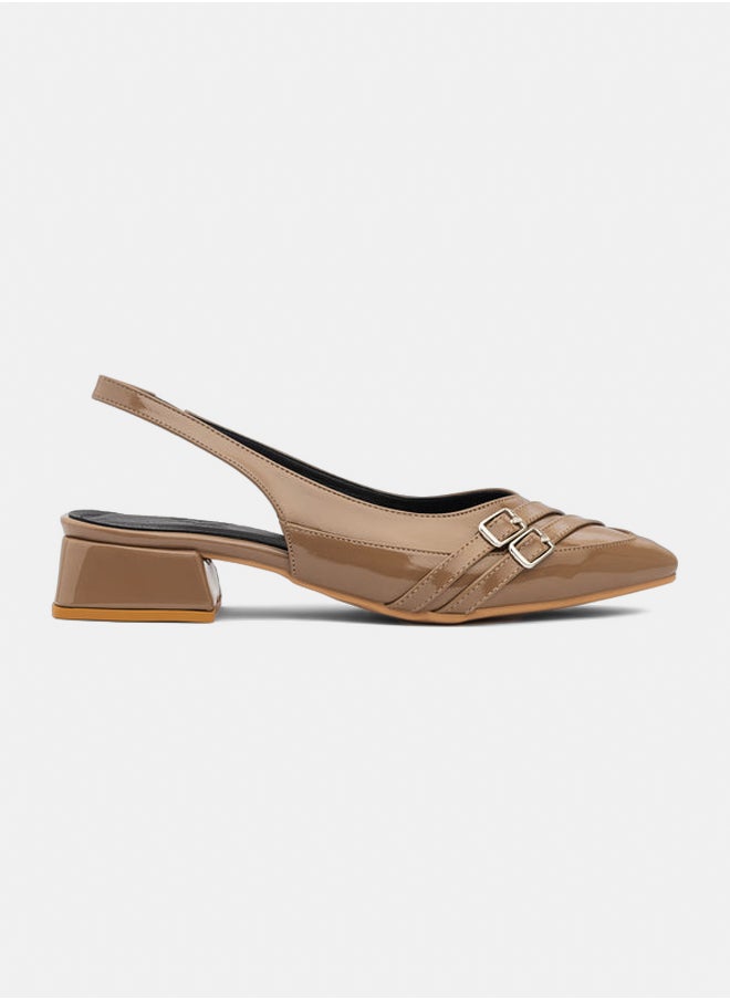 TGS Double Strap Low Slingback  - Image 1