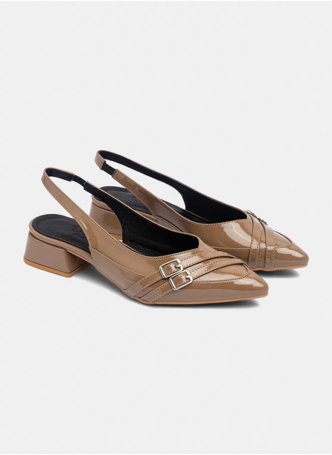 TGS Double Strap Low Slingback  - Image 3