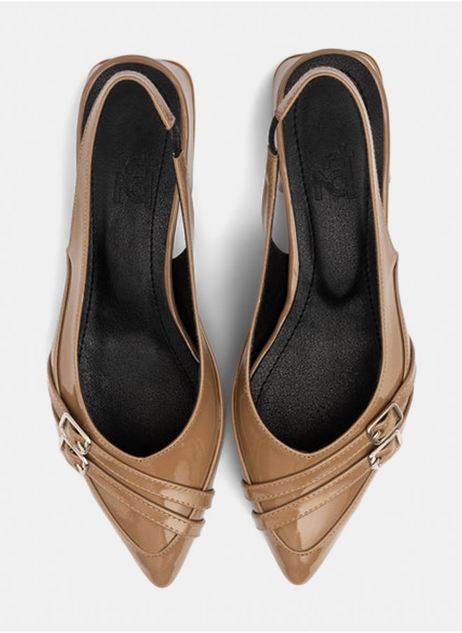 TGS Double Strap Low Slingback  - Image 2