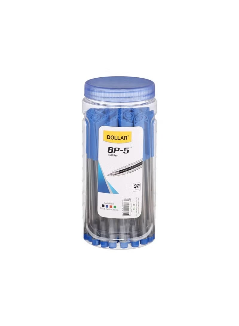 DOLLAR BALLPEN 0.7MM(32P)JAR-BLUE - Image 2