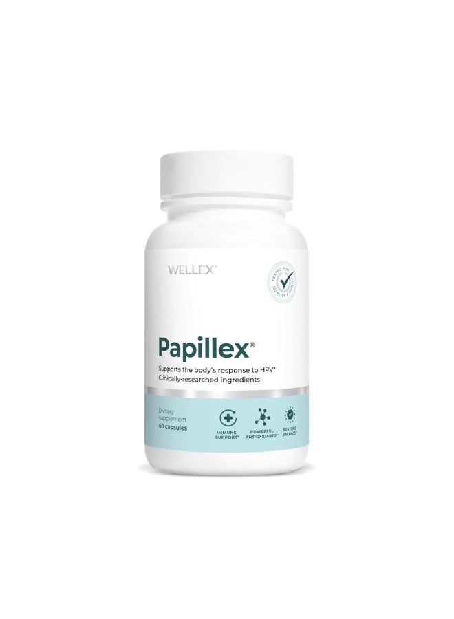 Papillex أقراص مكمل غذائي - دعم المناعة الطبيعي بالكامل - دفاع المناعة - أفضل معزز لجهاز المناعة - زجاجة عضوية تحتوي على 60 كبسولة (زجاجة واحدة) - Image 1