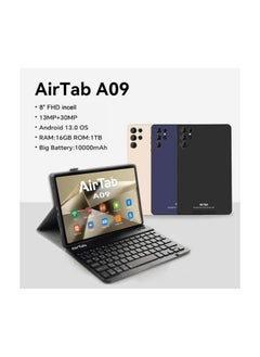 AirTab AirTab 8 -Inch Smart Tablet A09 Android 13 Tablet With 1TB Storage and 16GB RAM Quad Core Wi-Fi LTE Dual Sim with Keyboard - Black  - Image 2
