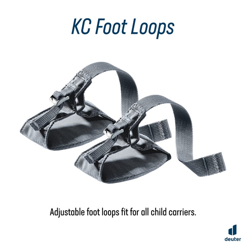 Deuter Kid Comfort Foot Loops Accessory I Foot Support Attachments for Child Carriers - Graphite - Image 2