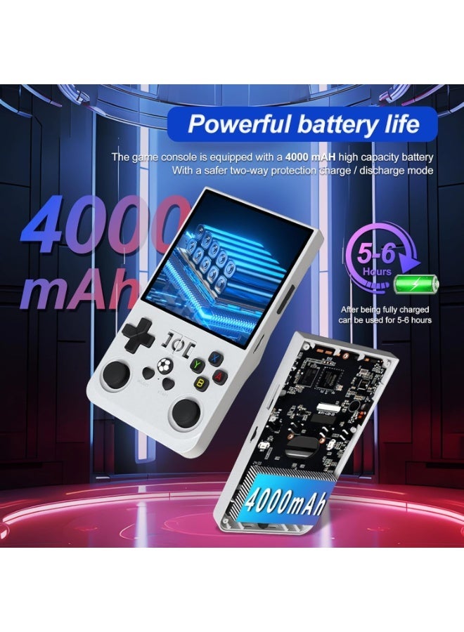 ELTRAZONE R36MAX Handheld Game Console – 4.0 Inch IPS HD Display, Linux Operating System, 128GB TF Card, 4000mAh Rechargeable Battery, Portable Multimedia Gaming Device for Home & Travel - Image 5