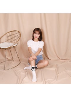 Generic Premium Photography Backdrops INS Style in Black and White Beige 1x 1.2 meters suitable for shooting small scenes to send 2 non-trace nail clips 