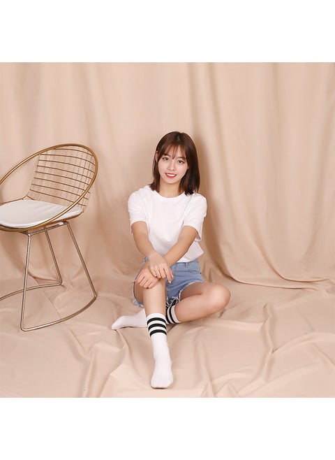 Premium Photography Backdrops INS Style in Black and White Beige 1x 1.2 meters suitable for shooting small scenes to send 2 non-trace nail clips