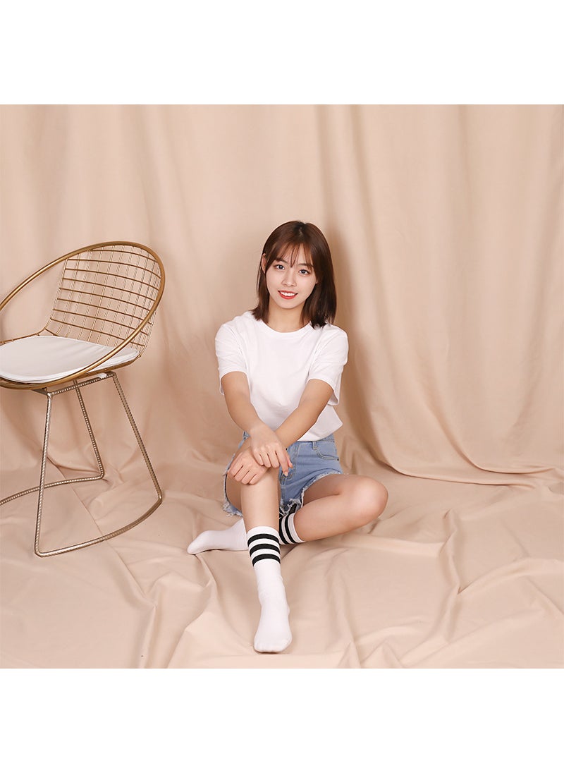 Generic - Premium Photography Backdrops INS Style in Black and White Beige 1x 1.2 meters suitable for shooting small scenes to send 2 non-trace nail clips - Image 1