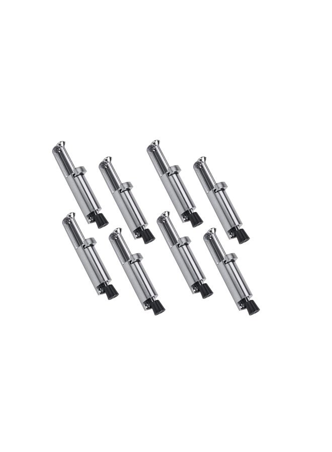 ROBUSTLINE 8 Pieces Heavy Duty Door Stopper Zinc Alloy Chrome Plated