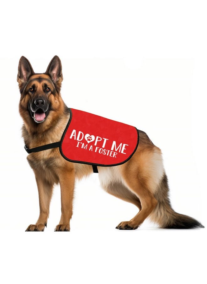 JXGZSO JXGZSO Adopt Me Dog Jacket Vest Adopt Me I’m A Foster Dog Jacket Vest New Puppy Dog (Adopt foster M)  - Image 1