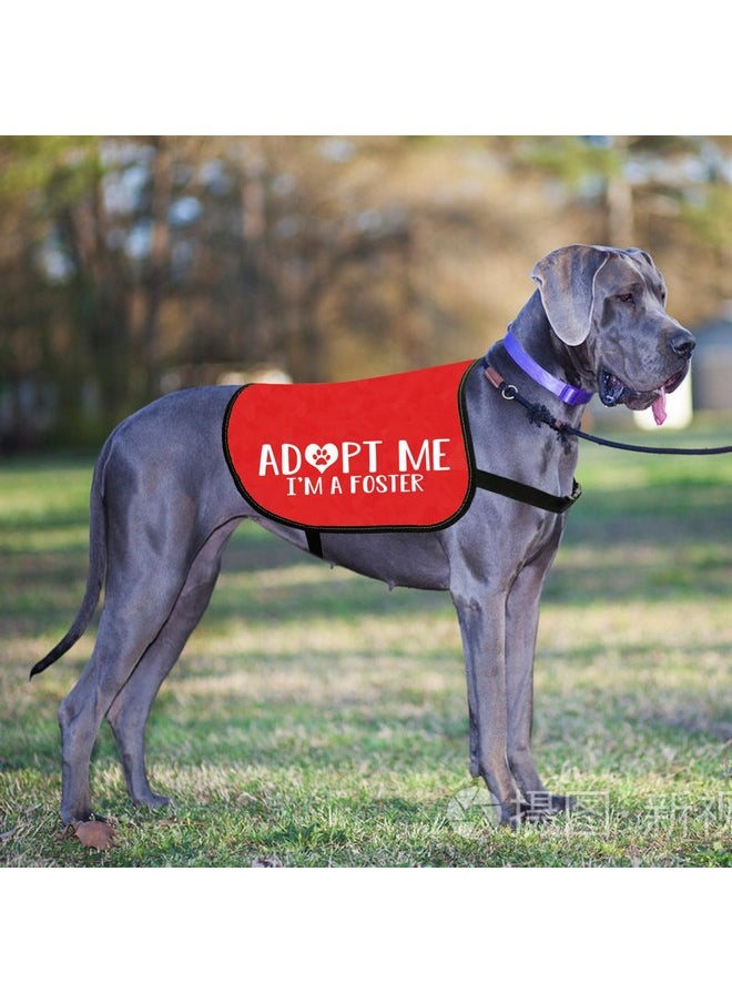 JXGZSO JXGZSO Adopt Me Dog Jacket Vest Adopt Me I’m A Foster Dog Jacket Vest New Puppy Dog (Adopt foster M)  - Image 3