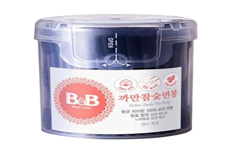 B.B [B&B] Cotton Swab (Black Hardwood Charcoal Cotton Swabs - 150P) - Image 5
