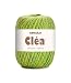 CÃRCULO Circulo Clea Yarn Crochet Thread Fine Size 20100 Mercerized Brazilian Cotton Pack of 1 Ball 53 oz 1094 yds Olive 9462 - Image 2