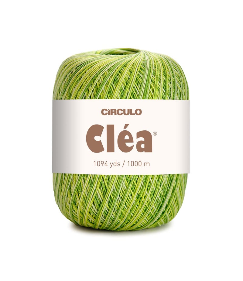 CÃRCULO Circulo Clea Yarn Crochet Thread Fine Size 20100 Mercerized Brazilian Cotton Pack of 1 Ball 53 oz 1094 yds Olive 9462 - Image 3