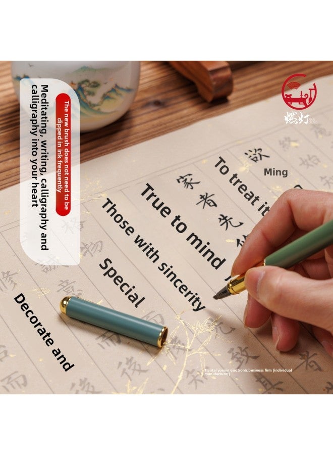 Small Case Copy Copybook Chinese Studies Thousand-character Text Lanting Preface Tengwang Pavilion Preface Beginner Calligraphy Regular Script Practice Copybook-Color:Disciple Gui 20 Sheets/4 Times - Beginner's Starter Set (langhao Small Regular Script + 100g Ink + Copybook + Ink Disc)