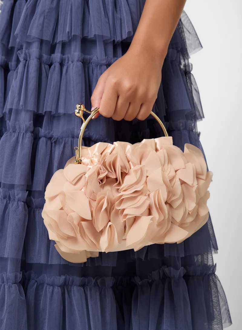 Ginger Boutique Ruffled Clutch Bag