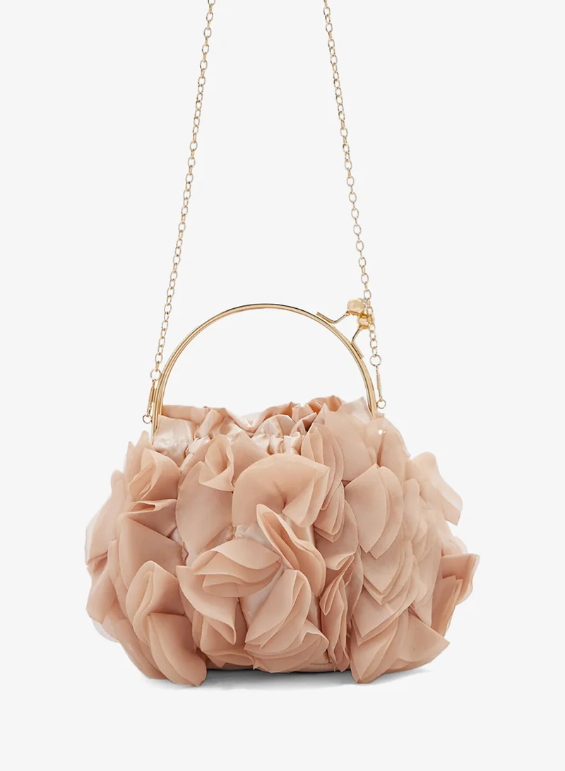Ginger Boutique Ruffled Clutch Bag
