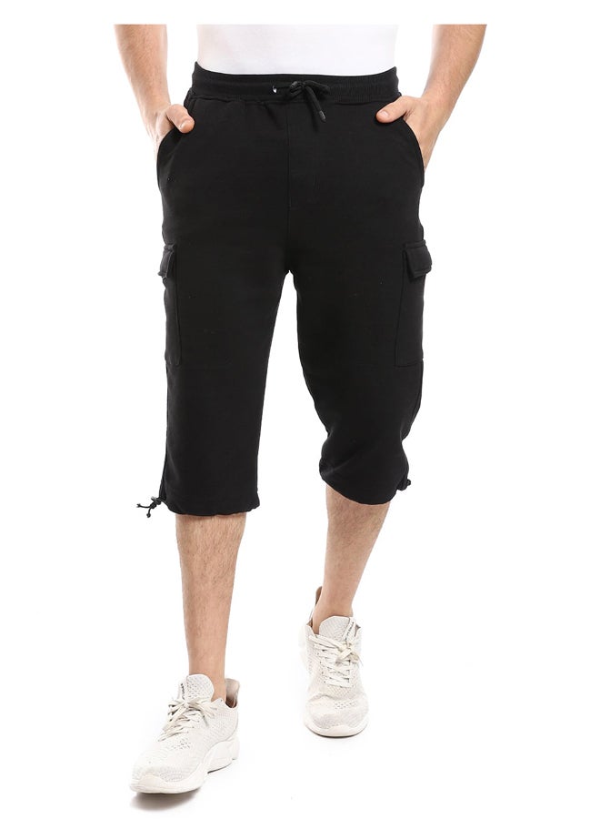 Andora Knee Pockets Plain Summery Pantacourt - Image 2