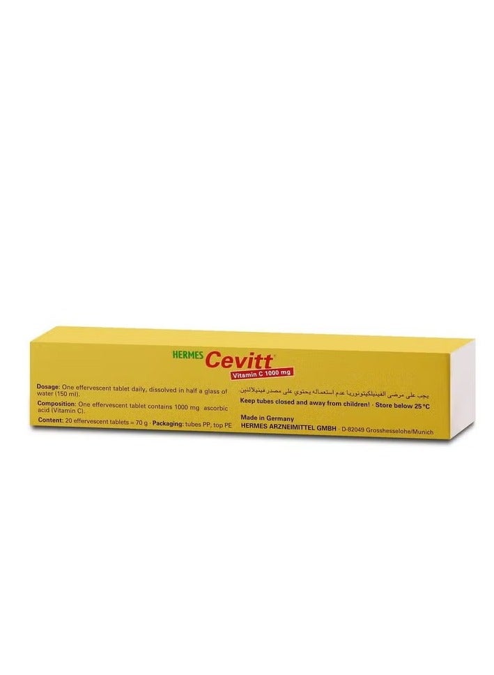 Cevitt 1000MG Orange Effervescent Tablets 20's - Image 2