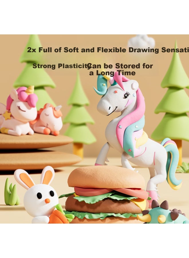 Ysr 24 Colors Super Light Clay Children Non-toxic Large Packaging 36 Colors Modeling Clay Rubber Mud Handmade Diy Toy Clay Box - Image 4
