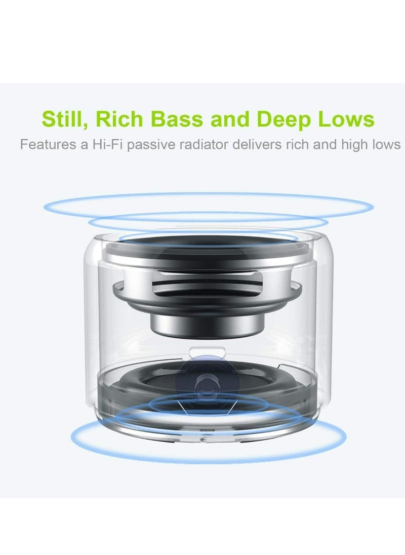 Generic Portable Bluetooth Speaker with Custom Bass Radiator, Brief Design, IP67 Waterproof, Perfect Mini Speaker for Shower, Room, Bike, Car  - Image 2