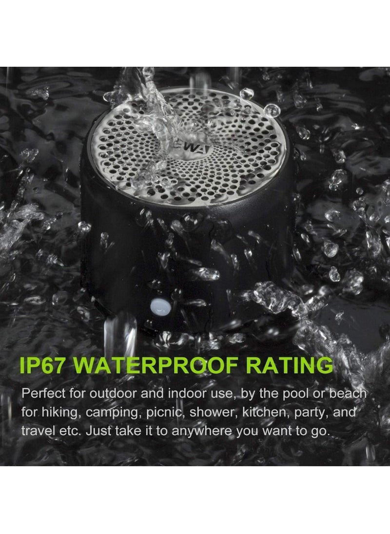 Generic Portable Bluetooth Speaker with Custom Bass Radiator, Brief Design, IP67 Waterproof, Perfect Mini Speaker for Shower, Room, Bike, Car  - Image 4