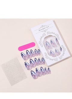 SYNSYB French Tip Press On Nails - Package Soft Gel French Fake Nails Short, Salon-quality Press On Nails, Seamless Glue-on Nails for Woman Nail Art Manicure  - Image 4