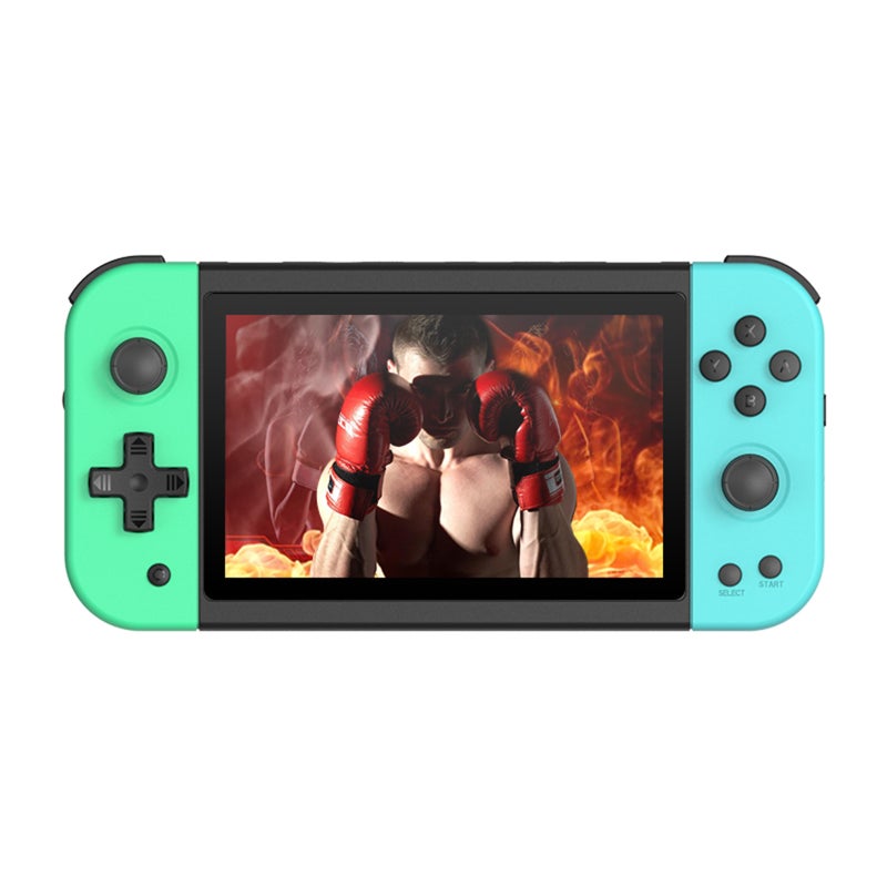 X51 Handheld Game Console Portable Game Player 5-inch IPS HD Screen Video Music Playback Support Search/Favorite 2 Gamepad Connection Game Save/Load HD Output Rechargeable 3000mAh Battery - Image 1