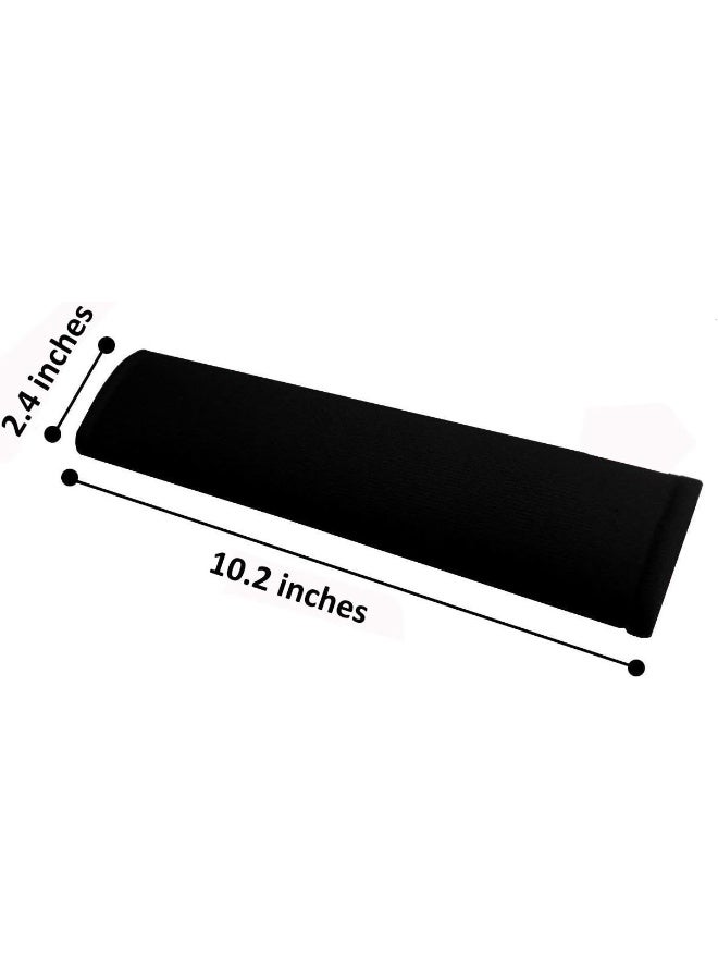 SUNTRADE Car Seat Belt Pad Cover kit,2-Pack Soft Car Safety Seat Belt Strap Shoulder Pad for Adults and Children (Black) - Image 2