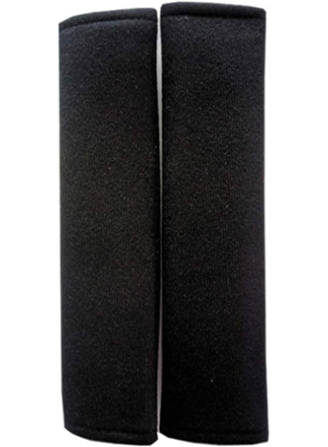 SUNTRADE Car Seat Belt Pad Cover kit,2-Pack Soft Car Safety Seat Belt Strap Shoulder Pad for Adults and Children (Black) - Image 1
