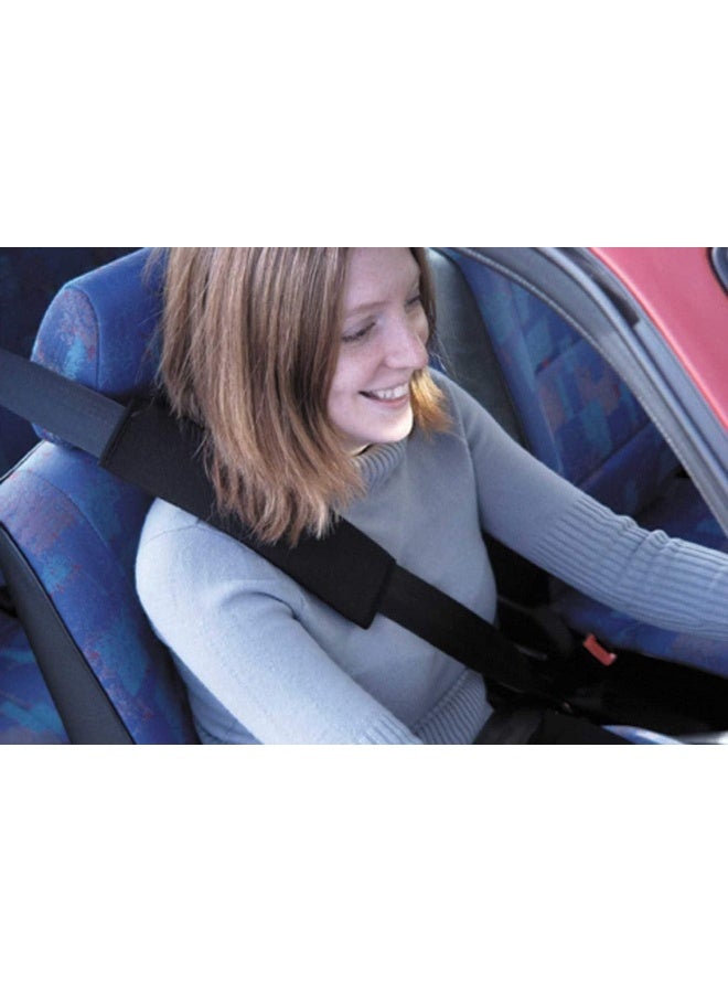 SUNTRADE Car Seat Belt Pad Cover kit,2-Pack Soft Car Safety Seat Belt Strap Shoulder Pad for Adults and Children (Black) - Image 5