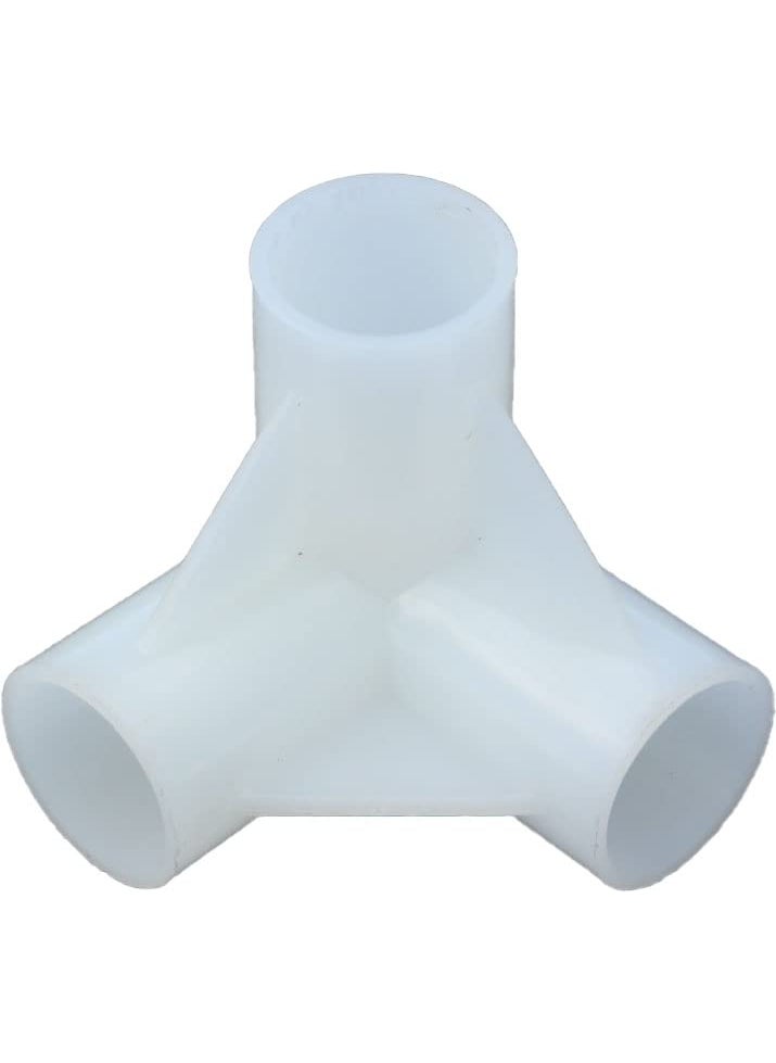 HomeCute Homecute Spaire PVC Angular Socket for Dog House (Socket-3 Pieces, Bolt-2 Pieces)  - Image 1