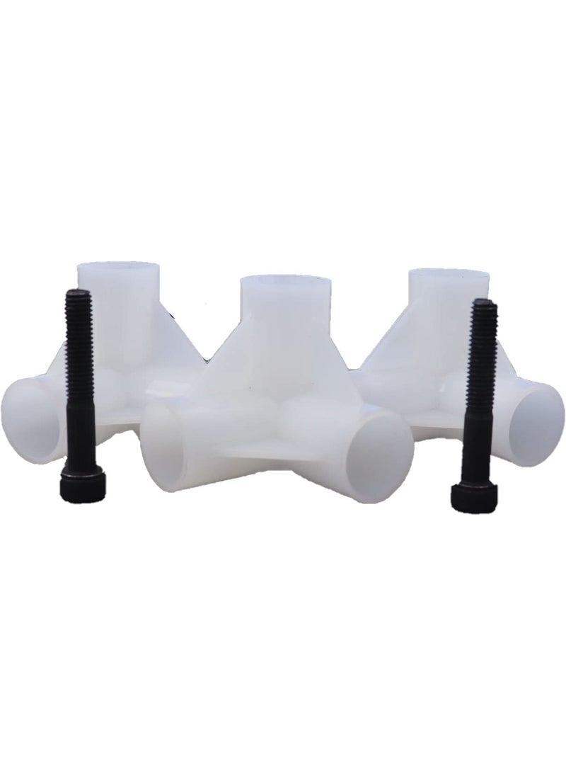 HomeCute Homecute Spaire PVC Angular Socket for Dog House (Socket-3 Pieces, Bolt-2 Pieces)  - Image 4