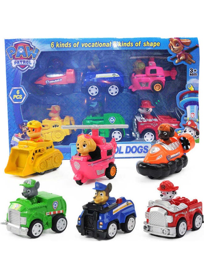 NIBEMINENT 6-Piece Paw Patrol Snow Slide Toy Set - Image 1