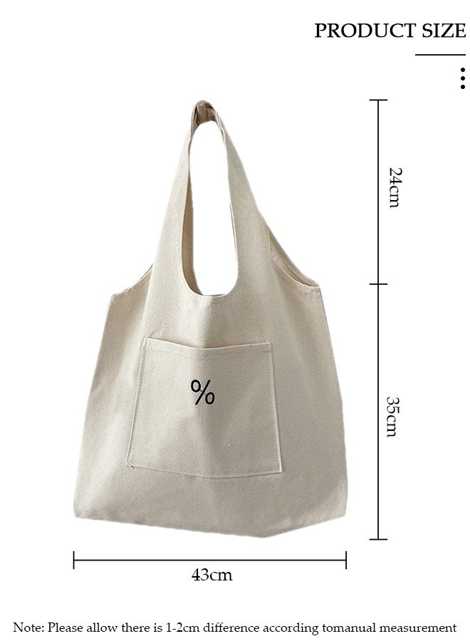 DUNISO Women's Shoulder Tote Bag Canvas Handbag For Women Large Capacity Bucket Bag Fashionable Travel Messenger Shoulder Bag for Ladies Girls College Students - Image 3