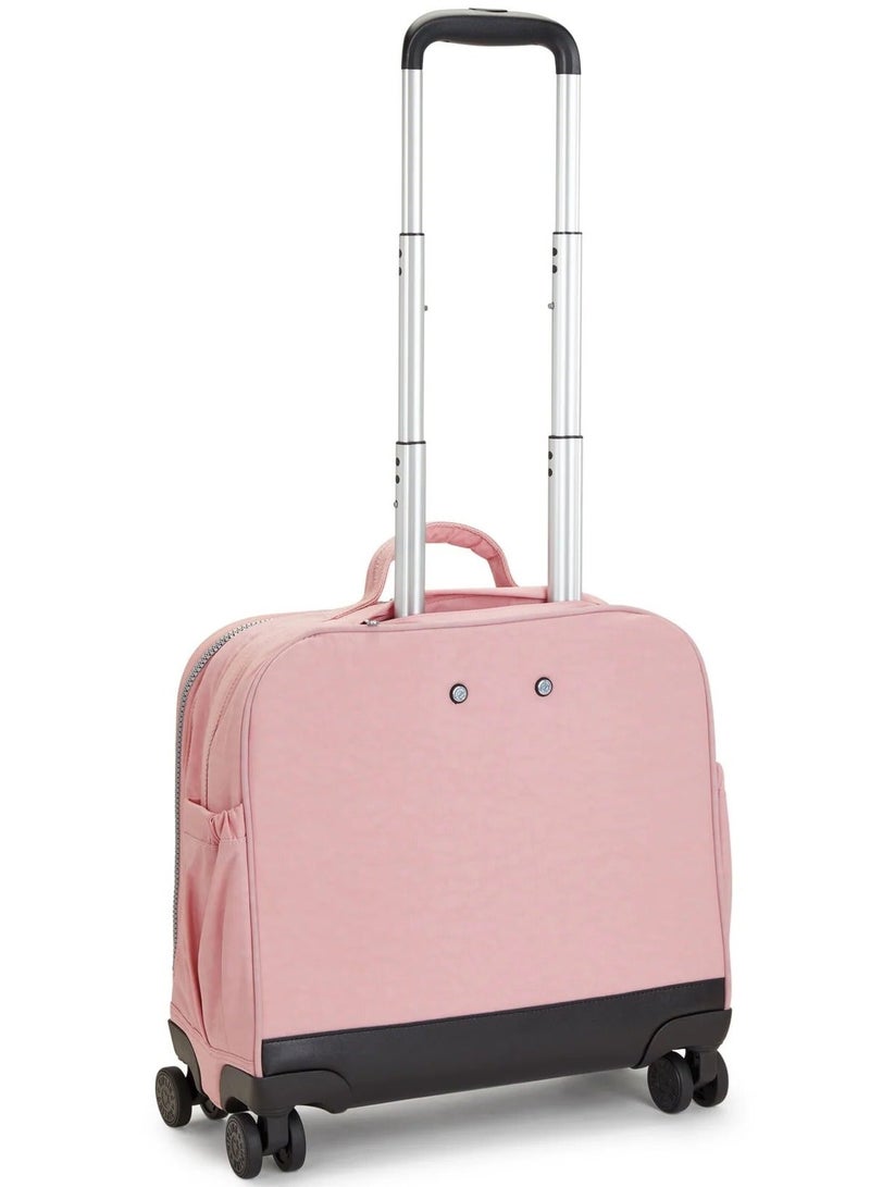 kipling New Storia Large 4 Double Wheeled Trolley Schoolbag - Bridal Rose - Image 3