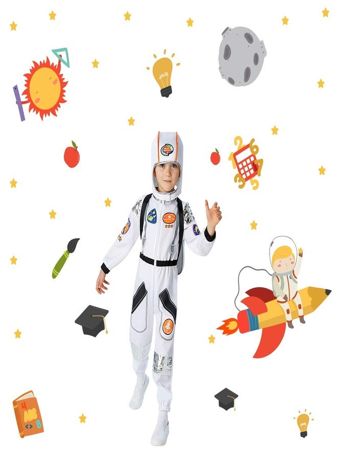 عصا لي ملصق حائط StickMe Little Scientist لغرفة الأطفال - فينيل ذاتي اللصق قابل للتقشير واللصق، مناسب للتعلم والتعليم، رياض الأطفال، ديكور حائط منزلي - SM502 (100 سم × 100 سم) - Image 2