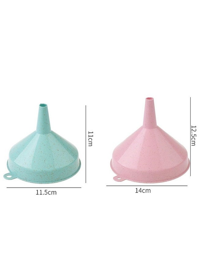 wolpin Wolpin Plastic Funnel for Kitchen Use (Set of 2 Pcs) for Oil Dispenser Transfers to Container Water Juice Ghee, Multifunctional  - Image 3