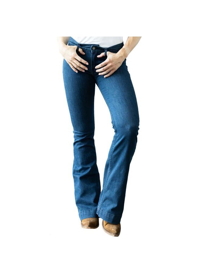 Kimes Ranch Western Jeans Womens Lola Trouser 14 x 36 Dark Blue Wash - Image 1