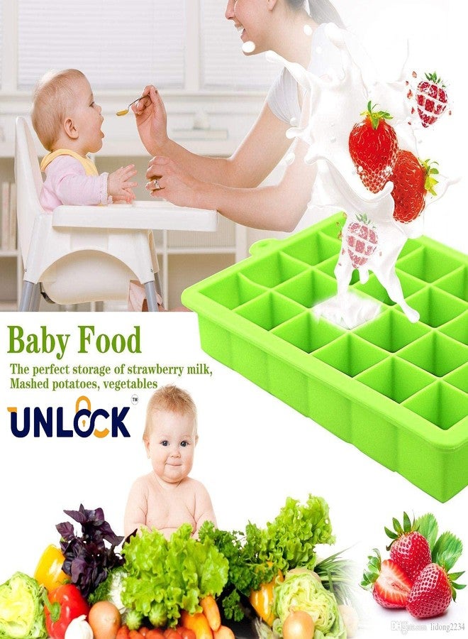 UNLOCK® 24 Ice Cube Hot Silicone Freeze Mold Bar Pudding Jelly Chocolate Maker Mold Box Cold Drinking - Image 3