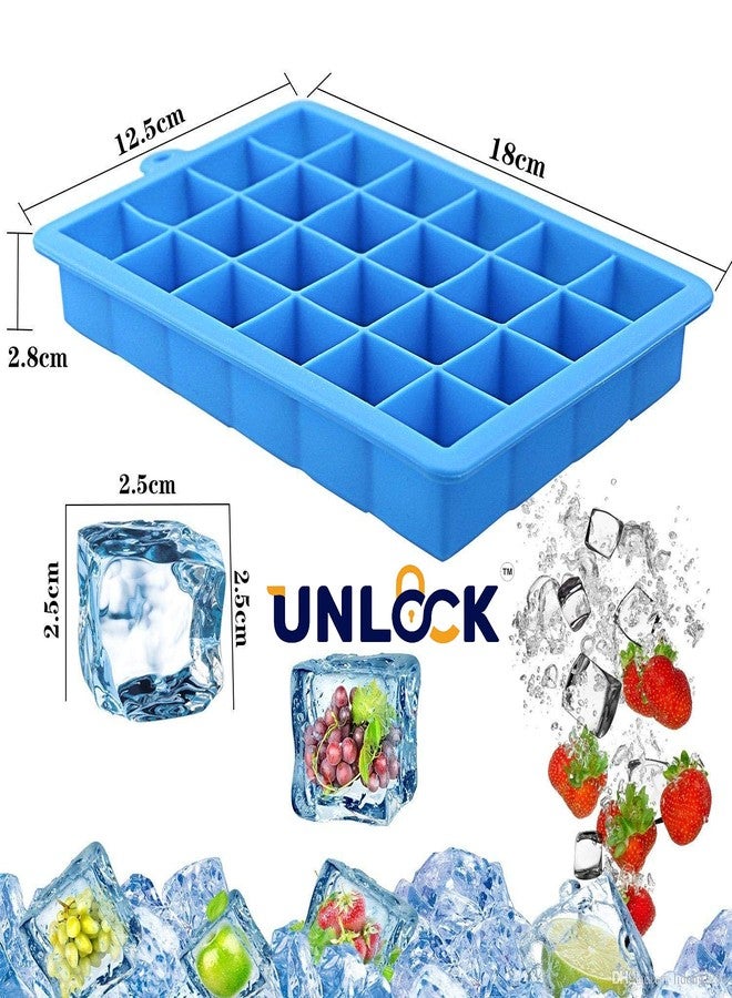UNLOCK® 24 Ice Cube Hot Silicone Freeze Mold Bar Pudding Jelly Chocolate Maker Mold Box Cold Drinking - Image 2