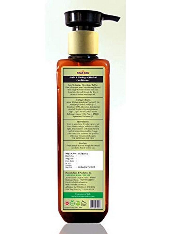 khadi veda Amla & Bhringraj Hair Conditioner For Hair 200Ml Each (Pack Of 2) - Image 3
